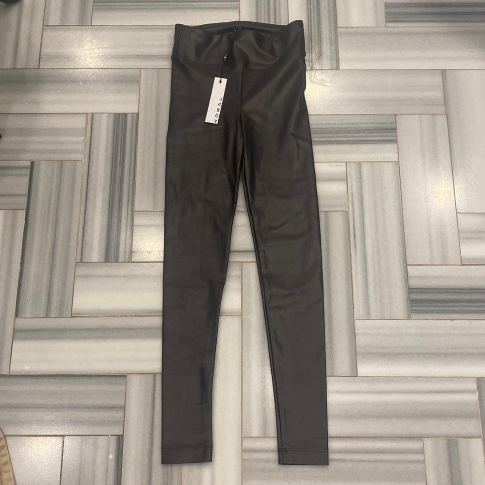 Koral liquid metallic leggings